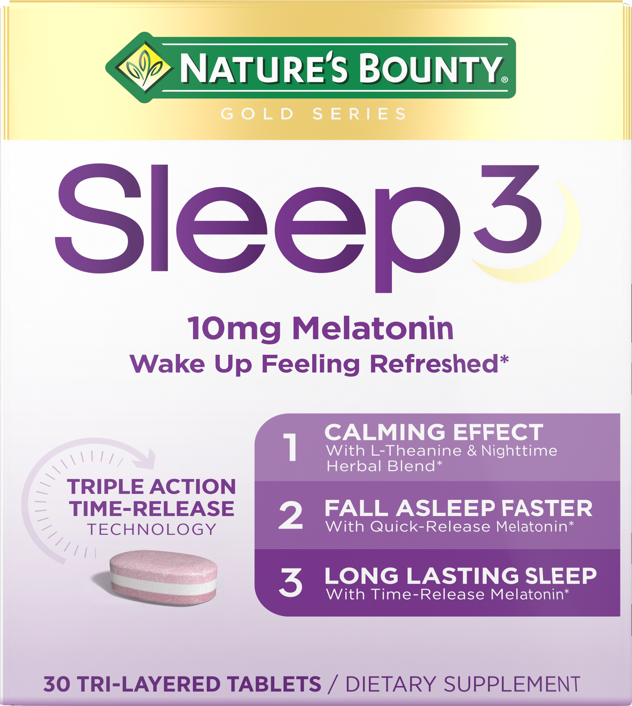 NATURE'S BOUNTY Sleep3 Tri-Layer Tablet