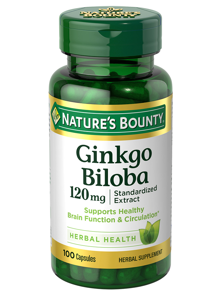 Ginkgo Biloba 120 mg Capsules – Nature’s Bounty