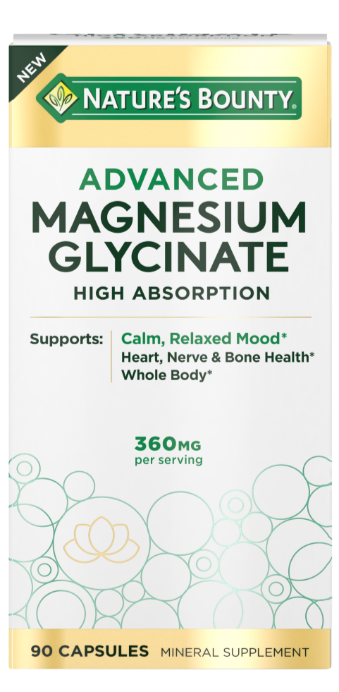  Magnesium Bisglycinate 400mg, Chelated Bisglycinate for Muscle  Relaxation, Bones, Heart, Nerve, Sleep & Calm Support for Women & Men, High Absorption Magnesium Supplement Chelate