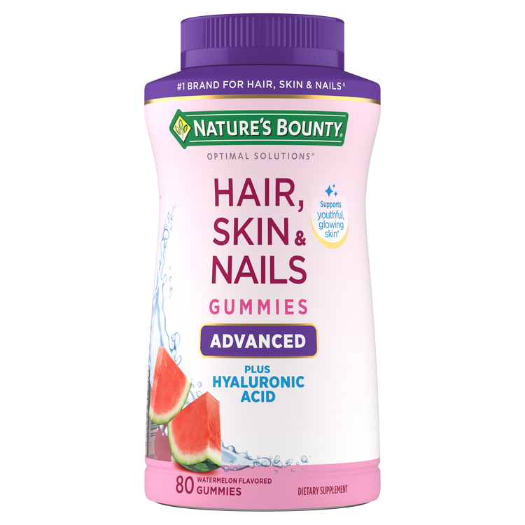 Advanced Hair, Skin & Nails + Hyaluronic Acid Gummies