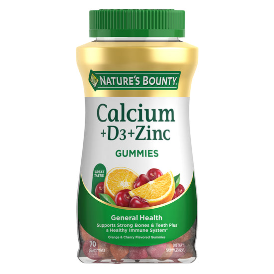 Calcium + Vitamin D3 + Zinc Gummies