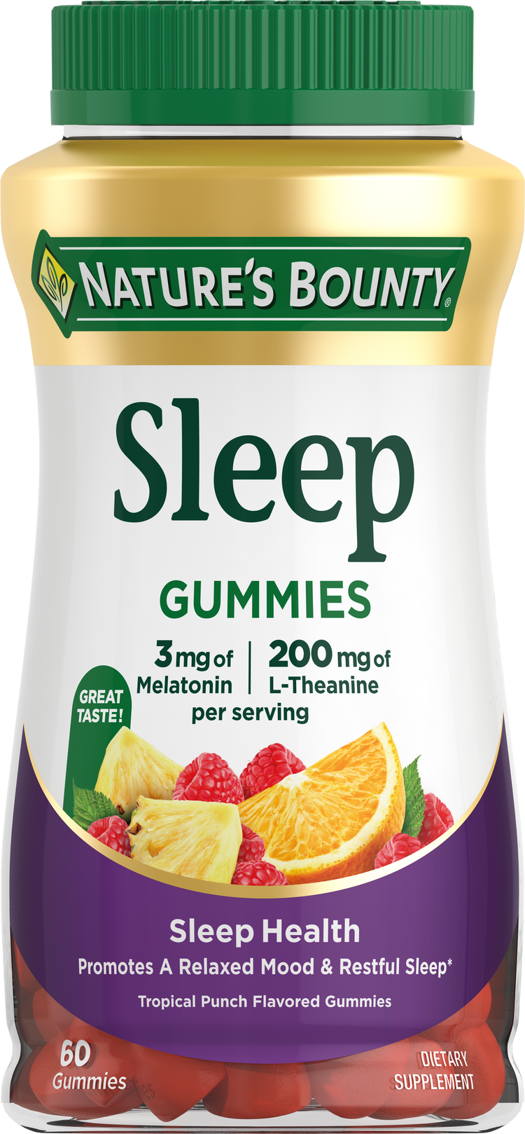 Sleep Gummies with Melatonin & L-Theanine – Nature's Bounty