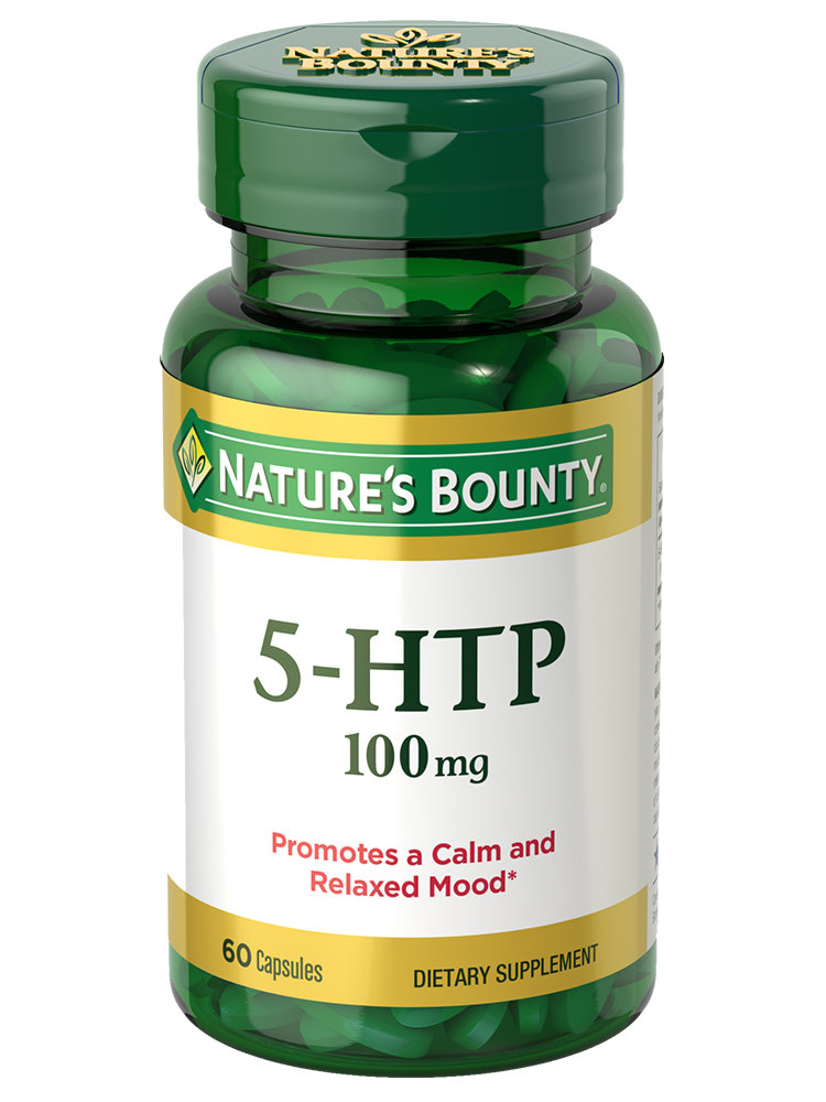 5htpp 5-HTP 100 mg Capsules for Mood Support – Nature's Bounty