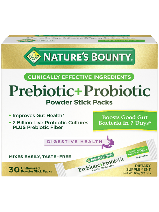 Prebiotic + Probiotic Powder Stick Packs
